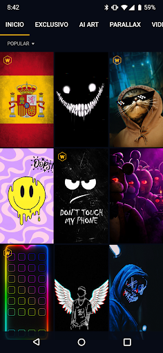 Captura de pantalla de Wallcraft – Fondos de pantalla