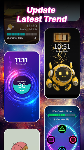 Captura de pantalla de 3D Battery Charging Animation