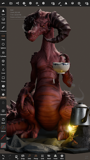 Captura de pantalla de Nomad Sculpt