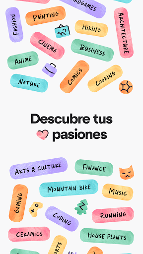 Captura de pantalla de Meetup: eventos locales