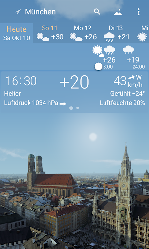 Genaue Wetter YoWindow Screenshot