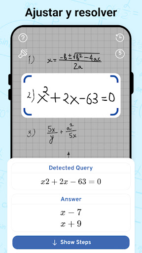 Captura de pantalla de AI Math Scanner- Math Solution