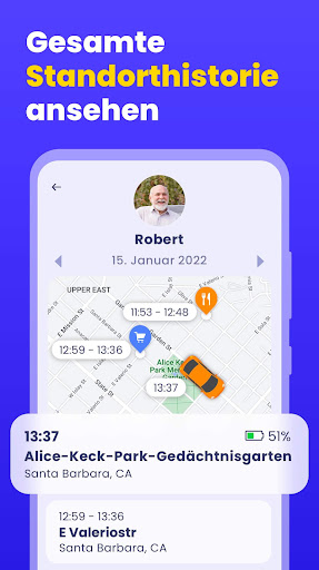 Handy Orten: Standort App Screenshot
