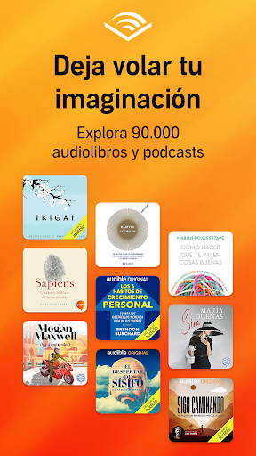 Captura de pantalla de Audible: Audiolibros, podcasts