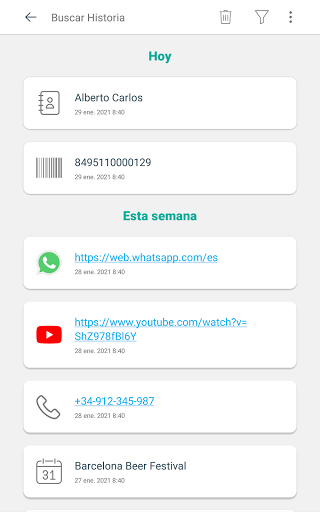 Captura de pantalla de Escáner de código QR