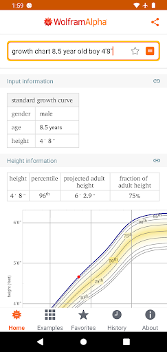 Captura de pantalla de WolframAlpha Classic