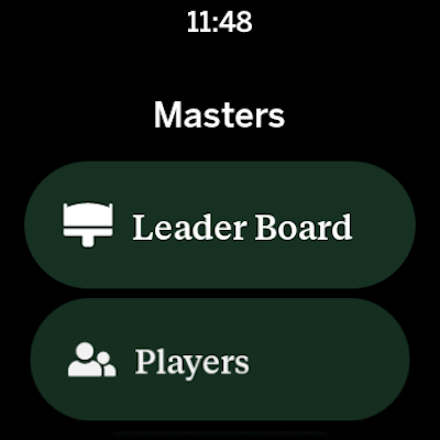 Captura de pantalla de The Masters Golf Tournament