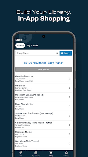 Captura de pantalla de Musicnotes Sheet Music Player