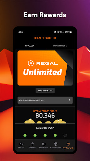 Captura de pantalla de Regal: Tickets and Showtimes