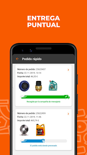 Captura de pantalla de AUTODOC: recambios de coche