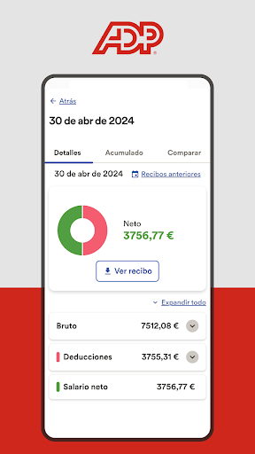 Captura de pantalla de ADP Mobile Solutions