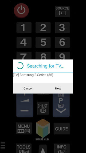 TV (Samsung) Remote Control Screenshot