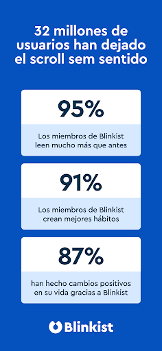 Captura de pantalla de Blinkist: Resúmenes de libros