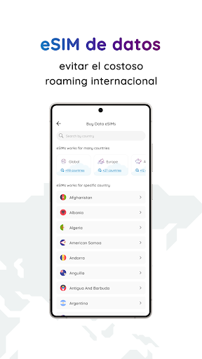 Captura de pantalla de Número eSIM: Números y datos