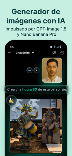 Captura de pantalla de Chat Smith: Chatbot IA Español