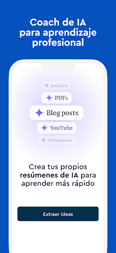 Captura de pantalla de Blinkist: Resúmenes de libros