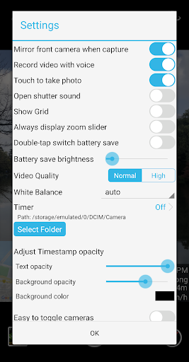 Captura de pantalla de Timestamp Camera
