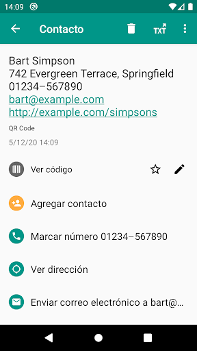 Captura de pantalla de Escáner QR y de barras