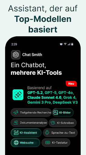 Chat Smith: KI Chatbot & Agent Screenshot