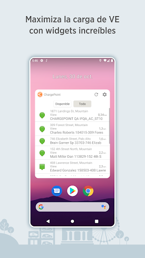 Captura de pantalla de ChargePoint