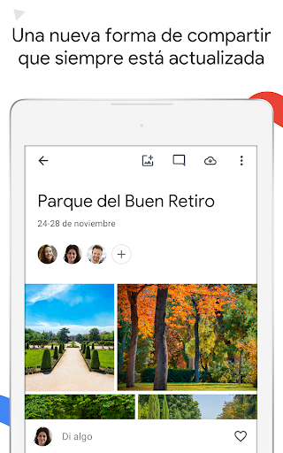 Captura de pantalla de Google Fotos