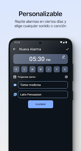 Captura de pantalla de Alarma Simple