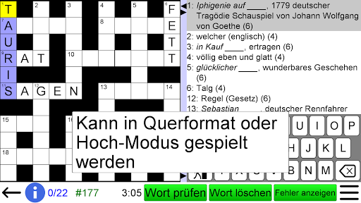 Deutsches Kreuzworträtsel Screenshot