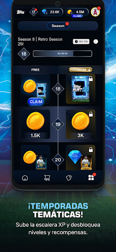 Captura de pantalla de Topps® BUNT® MLB Card Trader