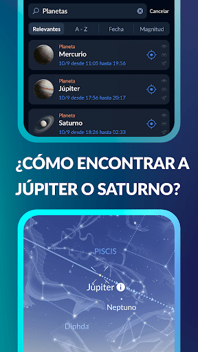 Captura de pantalla de Sky Tonight: Constelaciones AR