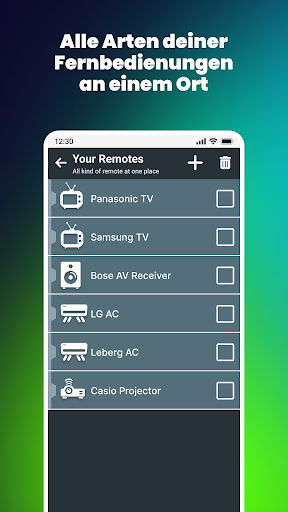 Fernbedienung für alle TV Screenshot