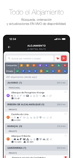 Captura de pantalla de Wise Pilgrim Camino Portugués