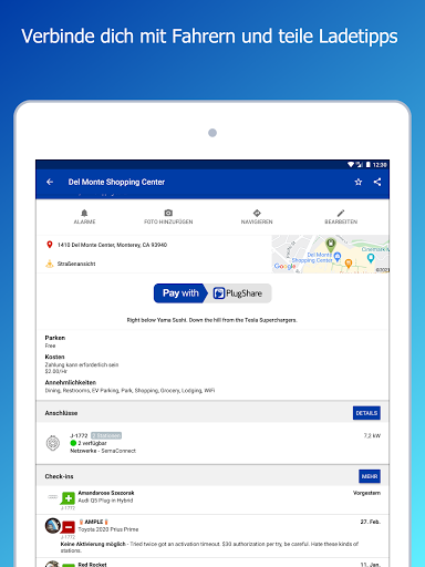 PlugShare- Ladestationen Screenshot