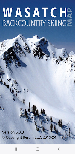 Captura de pantalla de Wasatch Backcountry Skiing Map