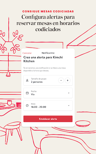 Captura de pantalla de OpenTable