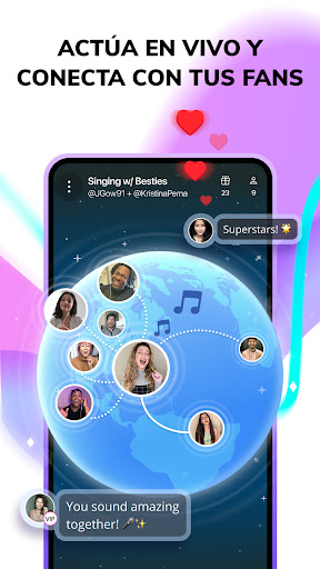 Captura de pantalla de Smule: Canta Karaoke y Graba