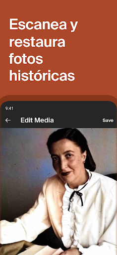 Captura de pantalla de Ancestry: Tu historia y ADN