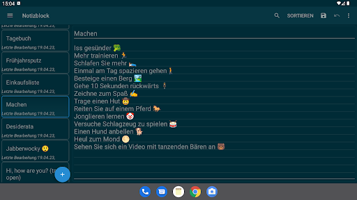 Notepad - einfache Notizen Screenshot