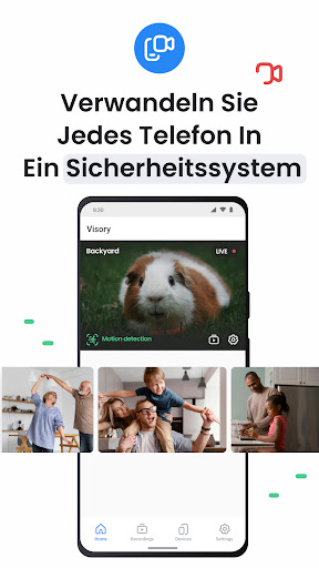 Überwachungskamera App: Visory Screenshot
