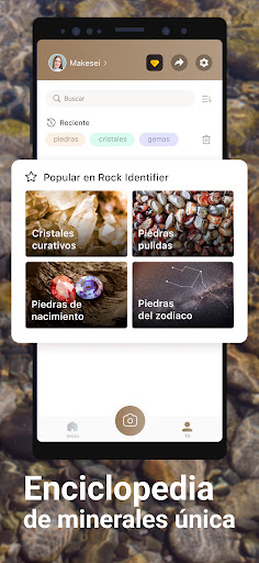 Captura de pantalla de Rock Identifier: Escanear Roca