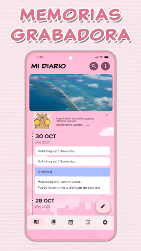 Captura de pantalla de Mini Diario Con Contraseña