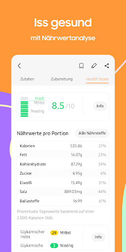 Samsung Food: Mahlzeitplanung Screenshot