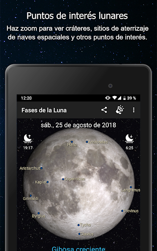 Captura de pantalla de Fases de la Luna Pro