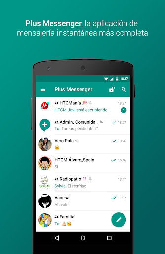 Captura de pantalla de Plus Messenger