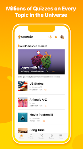 Captura de pantalla de Sporcle : Play Trivia Quizzes