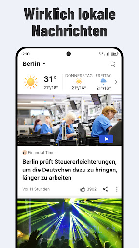 Zip Nachrichten: Aktuelle Screenshot