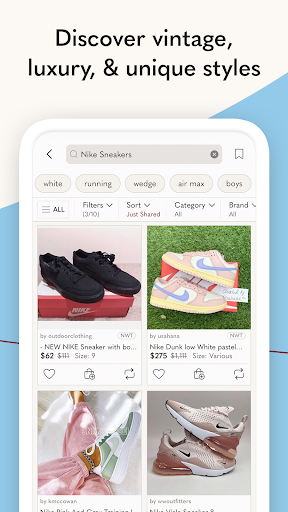 Captura de pantalla de Poshmark: Shop & Sell Fashion