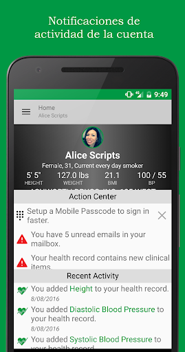 Captura de pantalla de FollowMyHealth®