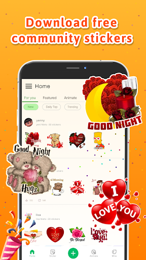 Personal stickers StickerMaker screenshot