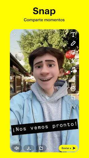 Captura de pantalla de Snapchat