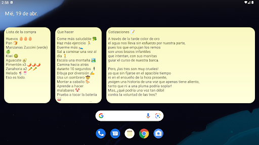 Captura de pantalla de Bloc de notas - notas simples
